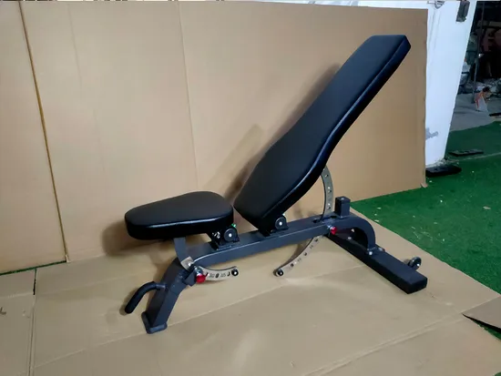 ダンベルトレーニングと収納に便利な調節可能なホームジムフラットベンチ