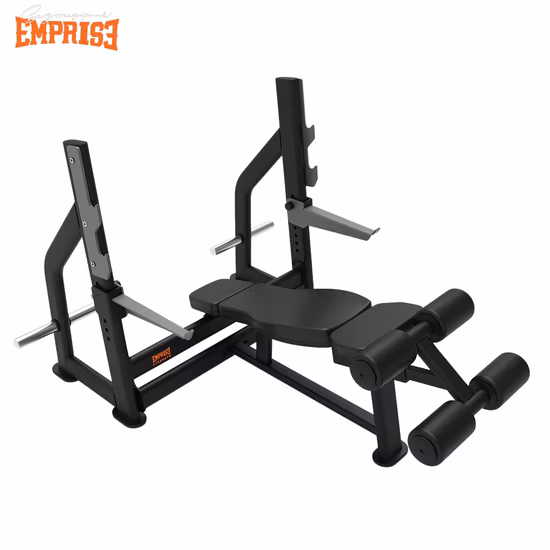 商業ジムフィットネス多機能調節可能折りたたみ式フラットウェイトベンチプレス（ベンチデクライン付き）